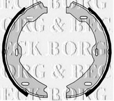 BORG & BECK bbs6372 -  Комплект тормозных колодок